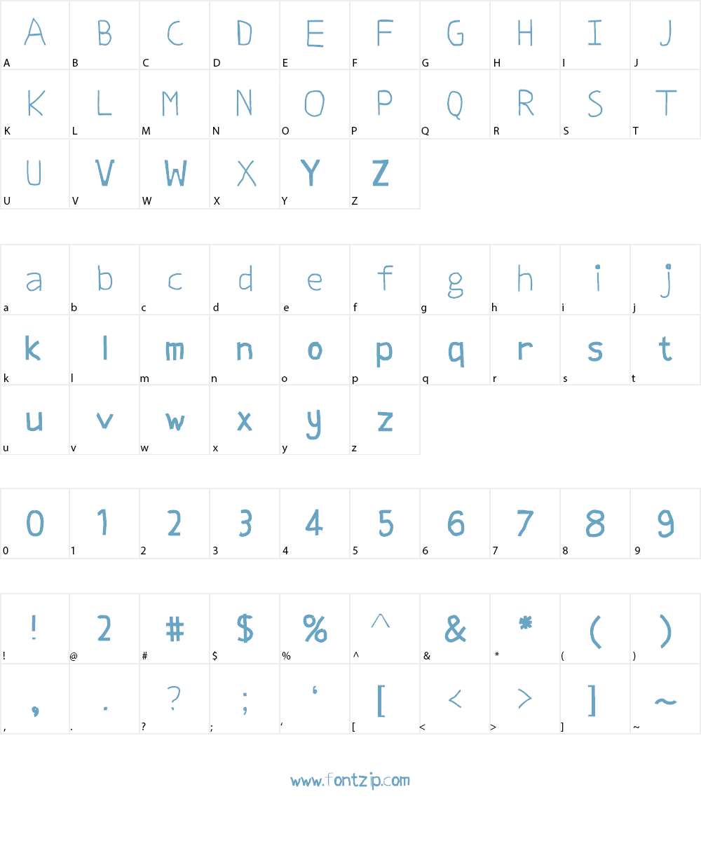 panji sans Font Character